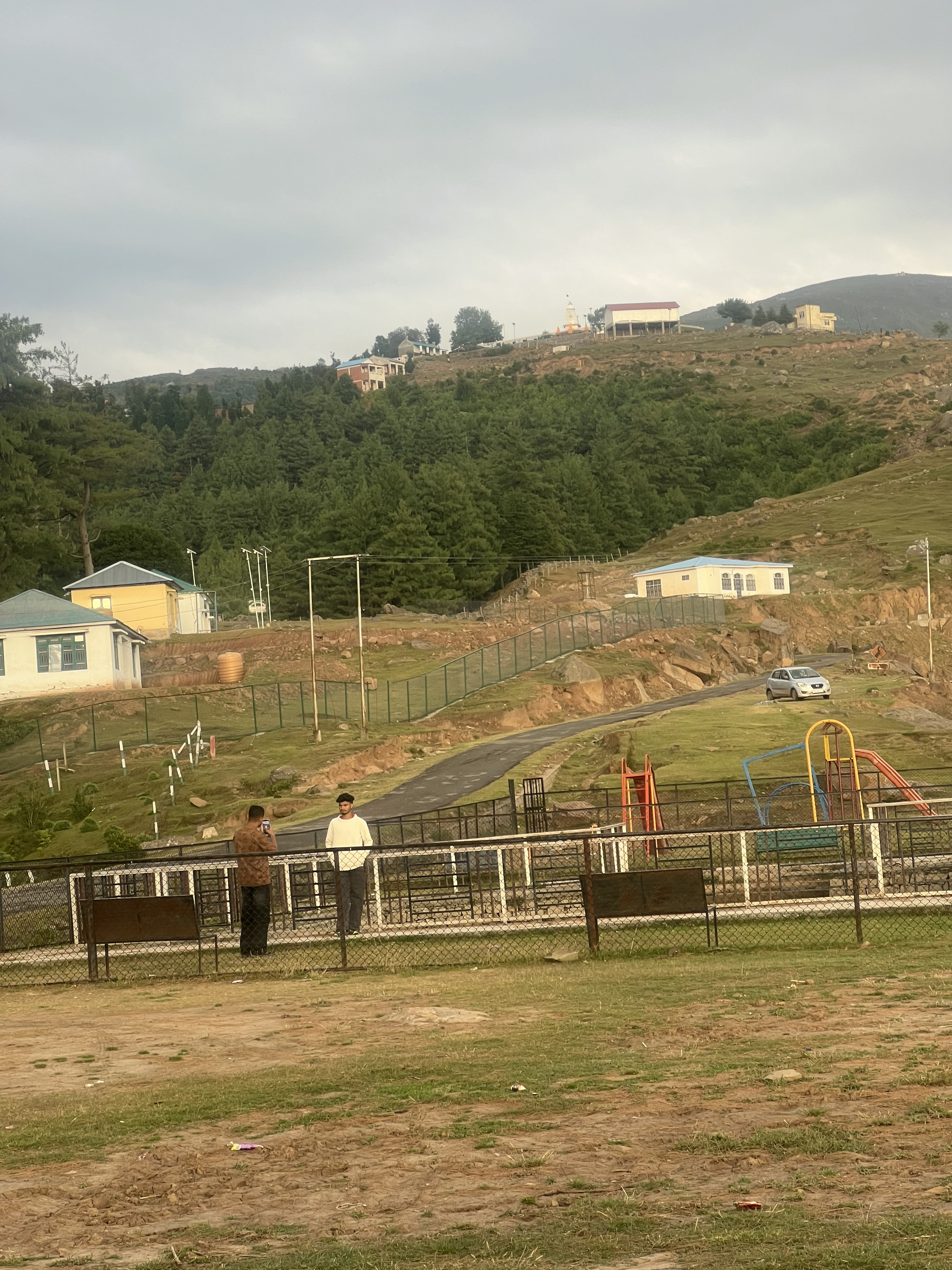Scenic view of Duggar Den under a clear sky