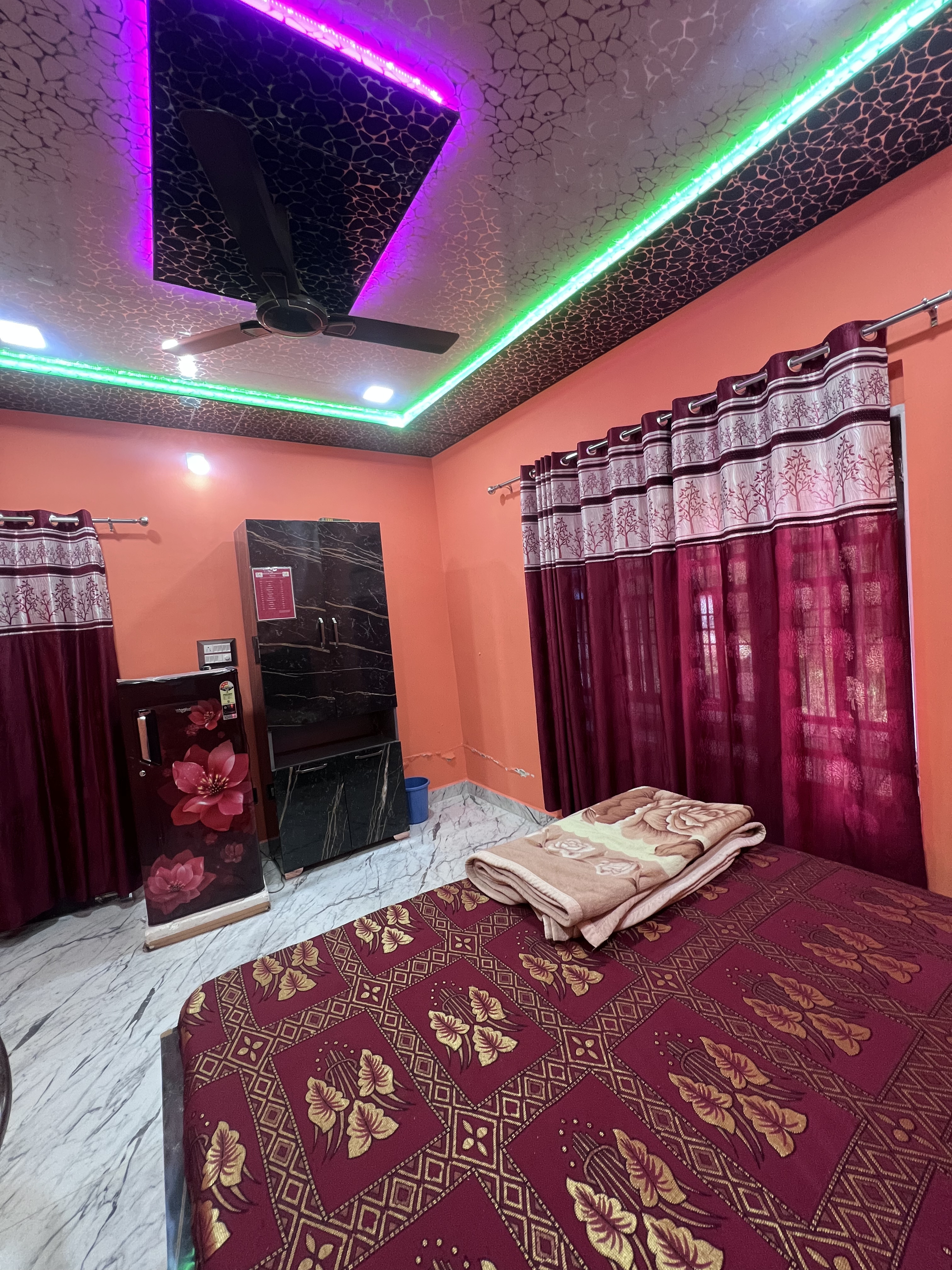 Spacious room with traditional rugs
